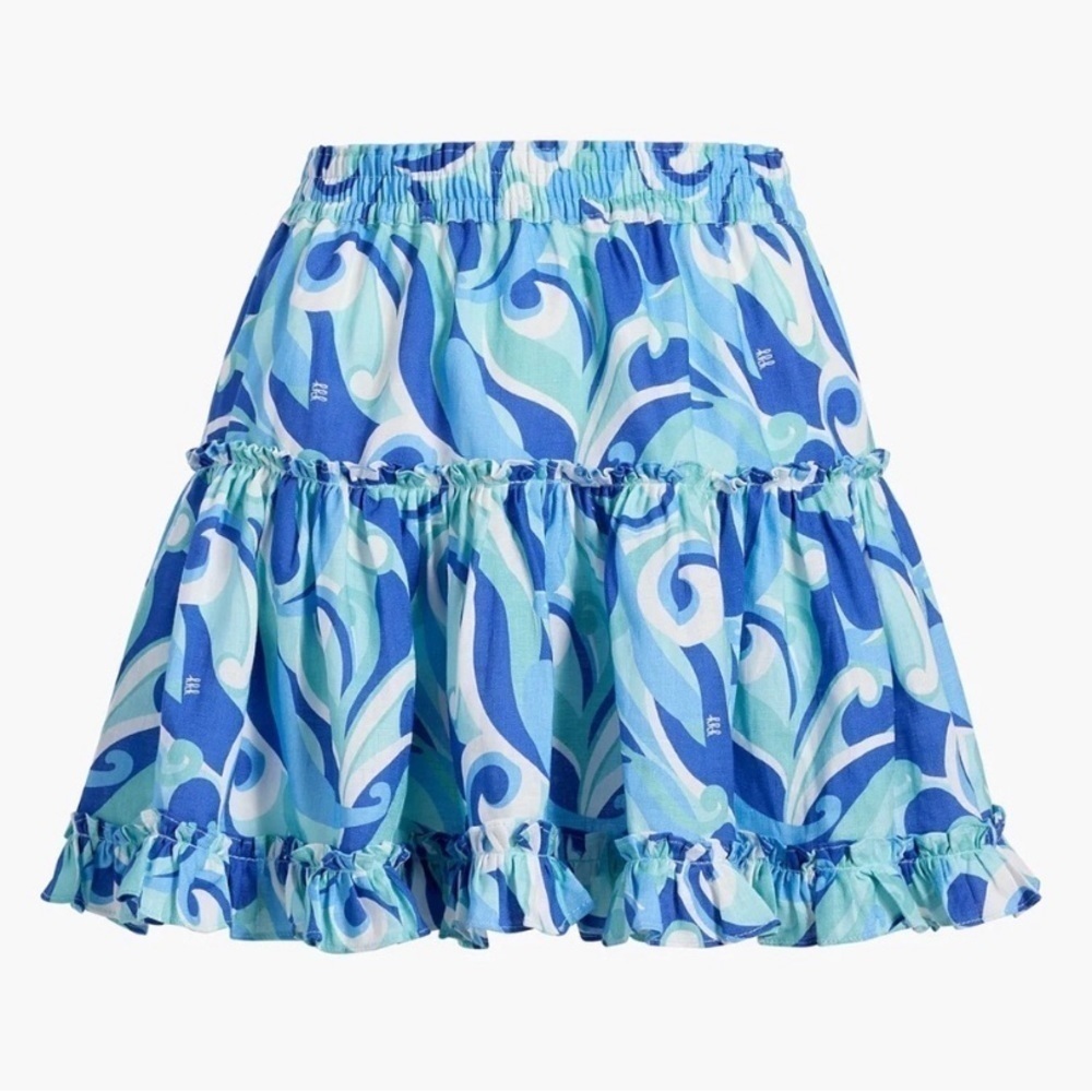 Hill House Blue and Green A-Line Skirt